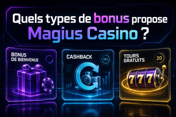 Quels types de bonus propose Magius Casino ?
