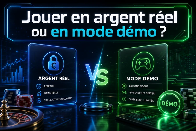 Jouer en argent réel ou en mode démo ?