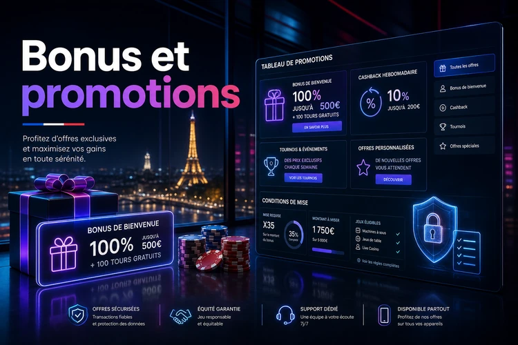 Bonus et promotions