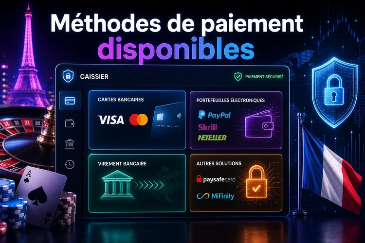 Méthodes de paiement disponibles